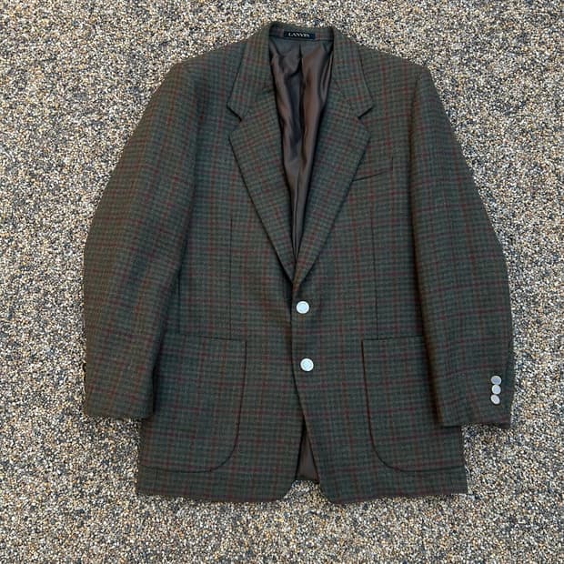 랑방(Lanvin) 글렌체크 블레이져 자켓