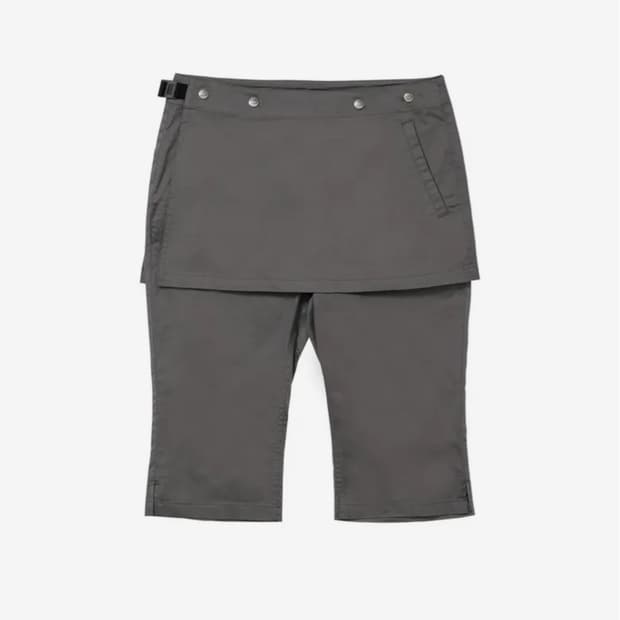 웰빙익스프레스 Layered Capri Pants Grey