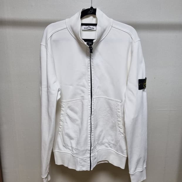 [L] 스톤아일랜드 화이트 집업