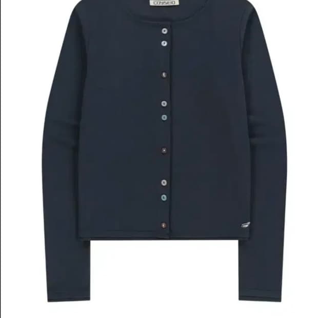 코이세이오 로우 엣지 가디건 네이비
