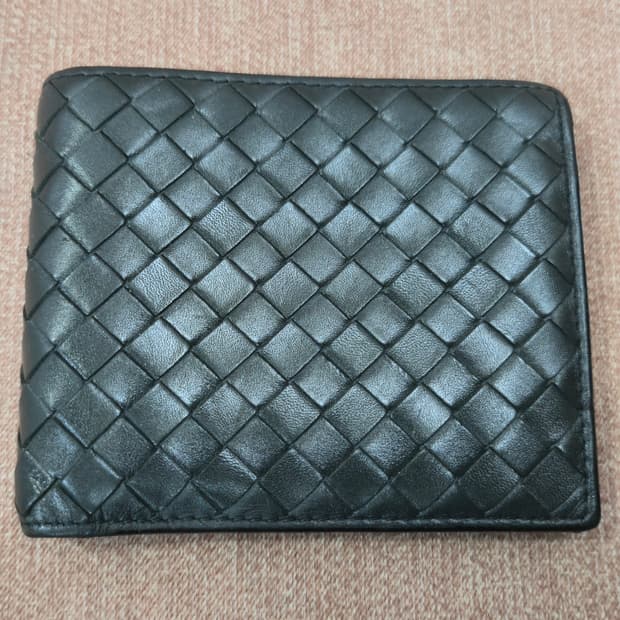 보테가 베네타 정품 - 상태상급 인트레치아토 피콜로 폴더형 스페이스컬러