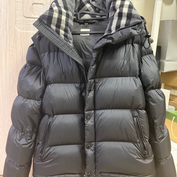 버버리 락웰 패딩 블랙 xl