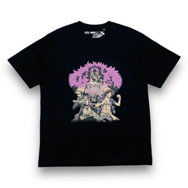 원피스 25th 루피 드레스로사 도플라밍고 반팔 티셔츠