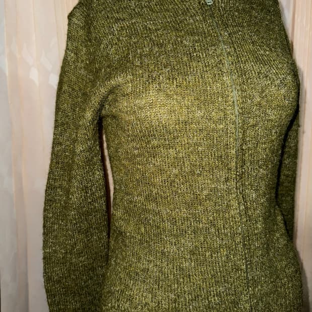 택포) peace now 올리브 니트집업