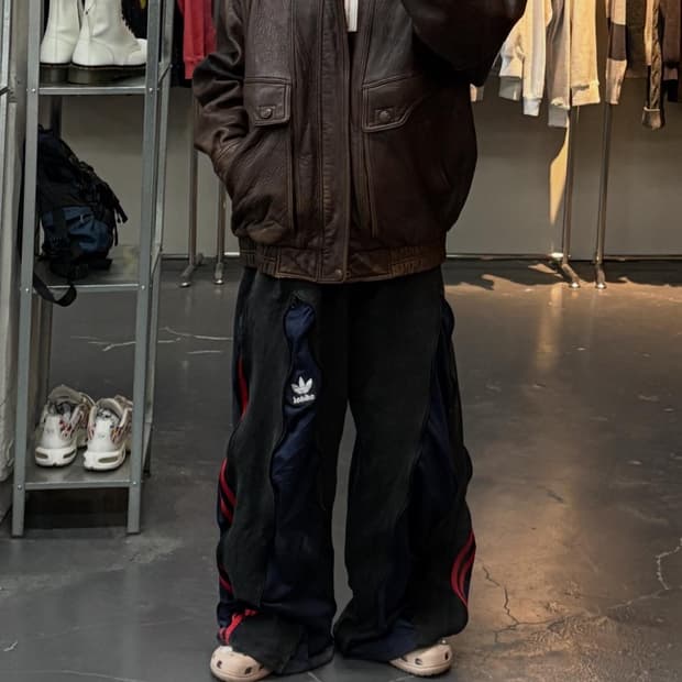 빈티지 덴폴 브라운 레더 자켓 A2835