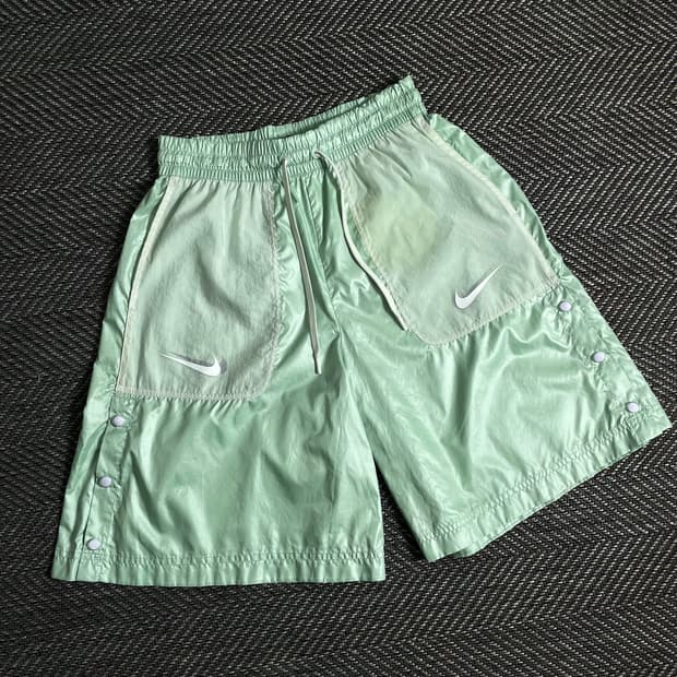 나이키 우먼스 더블 스우시 나일론 트레이닝 팬츠 y 2778