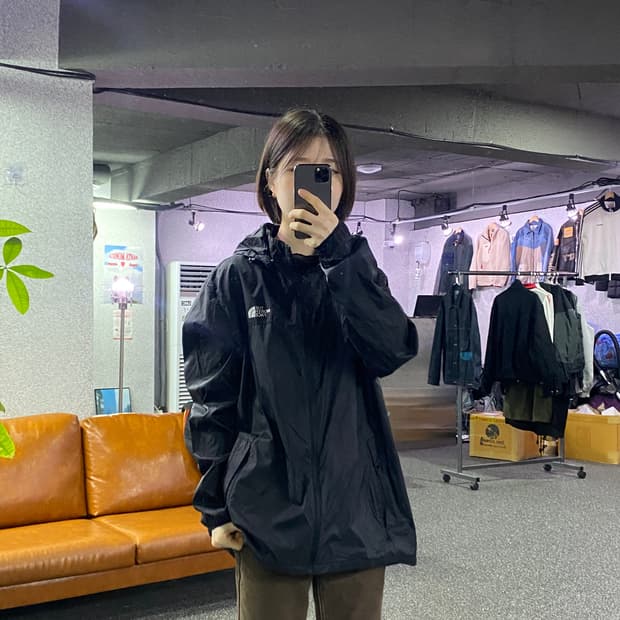 노스페이스 나일론 후디드 윈드 브레이커 B4407