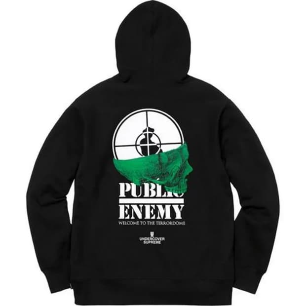 슈프림 x 언더커버 public enemy 후디