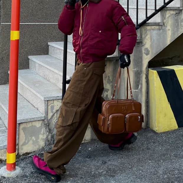 아이돈워너셀 Andy Twill Balloon Cargo Pants Br