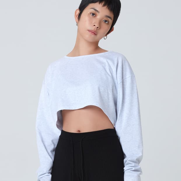 부디무드라 롱슬리브 크롭 탑 커버업