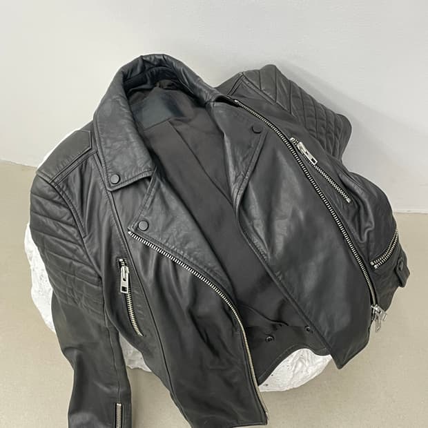 All saints leather jacket 