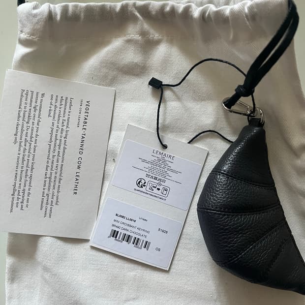 르메르 크루아상백 키링 다크초코