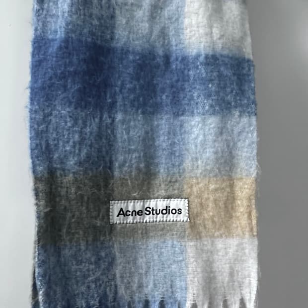 아크네 스튜디오 목도리 Mohair Check Scarf Pastel B