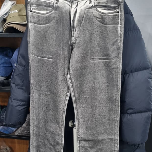 (메죵미네드) 화이트 그레이 데님팬츠 30~31(허리단면40)