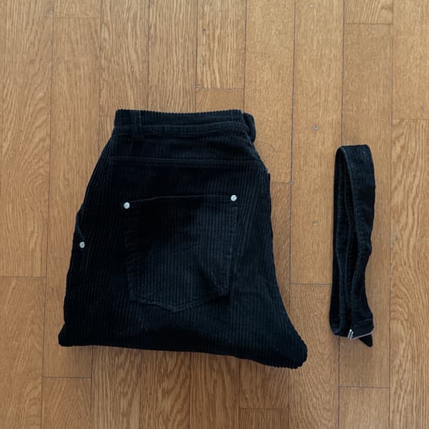 함오피스 11pants 코듀로이 팬츠 블랙 사이즈 1 (28)