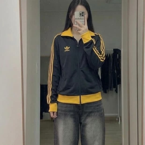 아디다스 유로파 엘로우라인 딥그린 트랙탑 XL