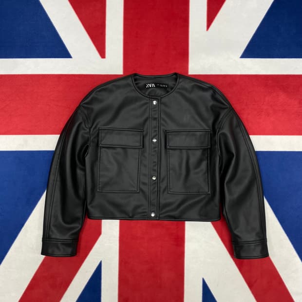 자라 레더자켓 여성 S 