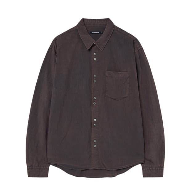해칭룸 라나셔츠 차콜브라운 4