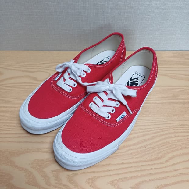 반스 어센틱 OG 볼트 LX 레드 260사이즈