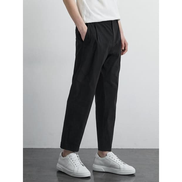 타임옴므 시그니처 릴렉스핏 밴딩 슬랙스