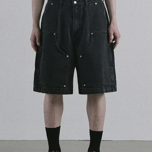 LITAIL 카펜더 하프 데님팬츠