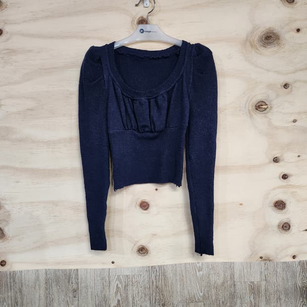 646) 여성 퍼프 긴팔 니트티