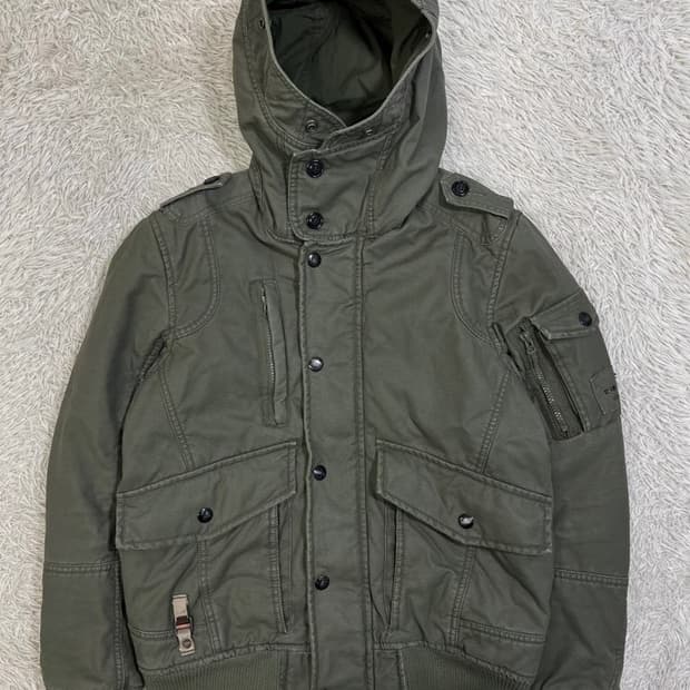 디젤 밀리터리 후드 탱커 자켓/#2715