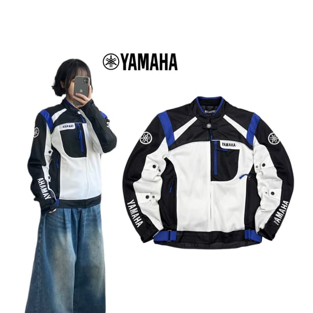 야마하 모터사이클 레이싱 바이커 자켓