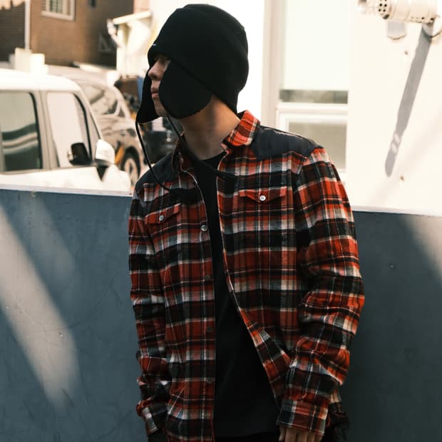 언더커버 15FW 플란넬 체크 셔츠자켓
