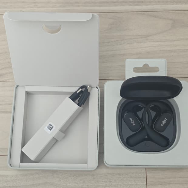 샥즈 오픈핏 2+  이어폰 DOLBY 블랙 (풀박스)