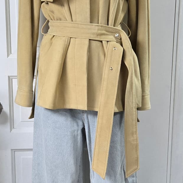 한스스타일 염소가죽 스웨이드자켓