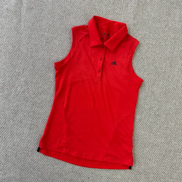 XS 아디다스 골프 민소매 폴로셔츠 0406D