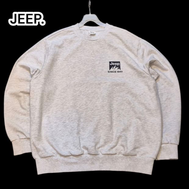 2XL. JEEP 오트밀 맨투맨 