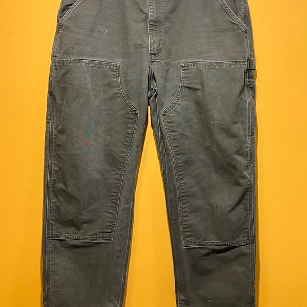 00s [38x30] 칼하트 더블니 모스 그린 워크팬츠 B136 MOS