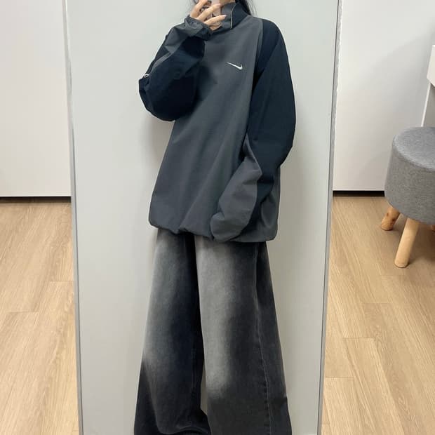 나이키 풀오버 윈드러너 웜업 아노락 자켓