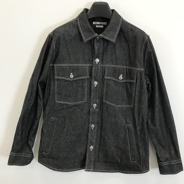 자라 생지 셔츠데님자켓 [M]