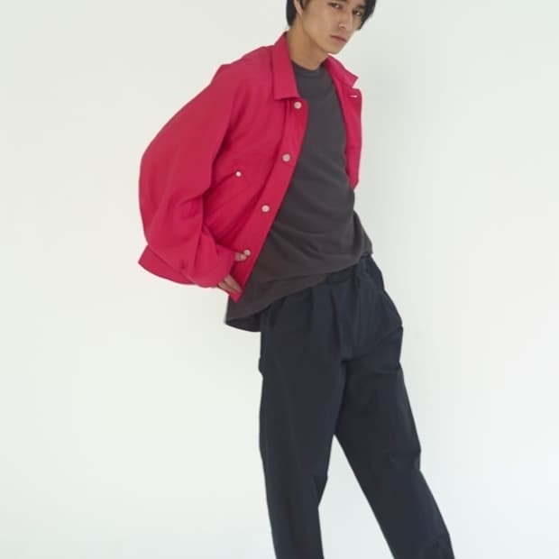 우루 입체소매 트러커 자켓