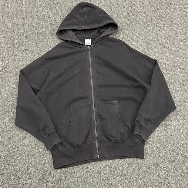 2)X-girl vintage 블랙 후드집업