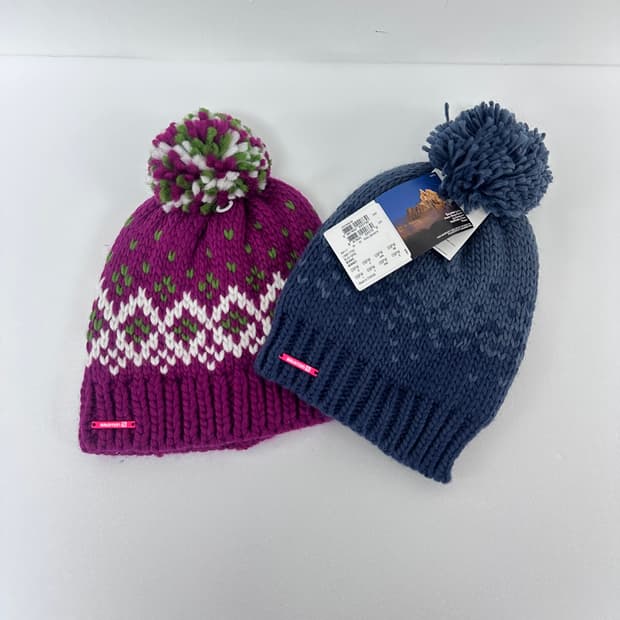 (새상품) 살로몬 2종세트 겨울 방한비니 모자