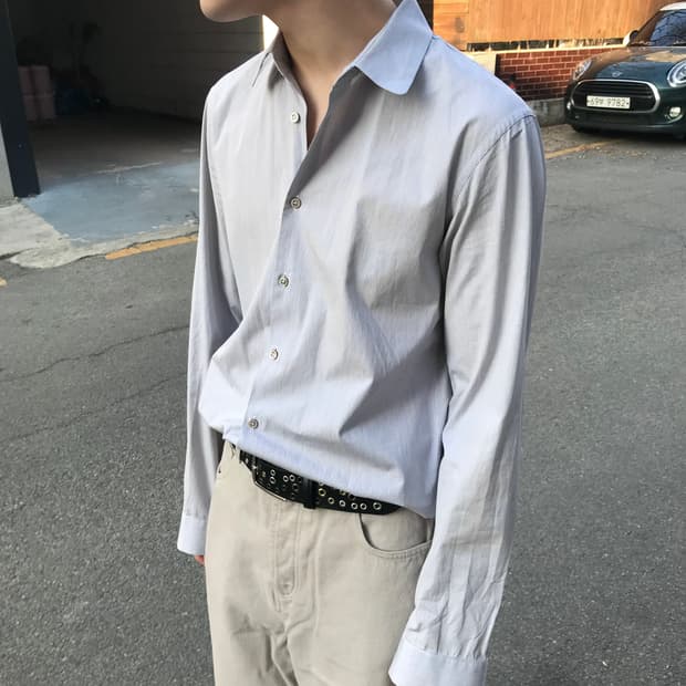 질샌더 by 라프시몬스 스트라이프 셔츠 