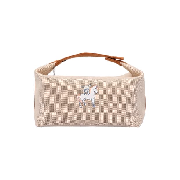 에르메스 H103587M 브리드 어 브랙 케이스 캔버스 베이지 브라운