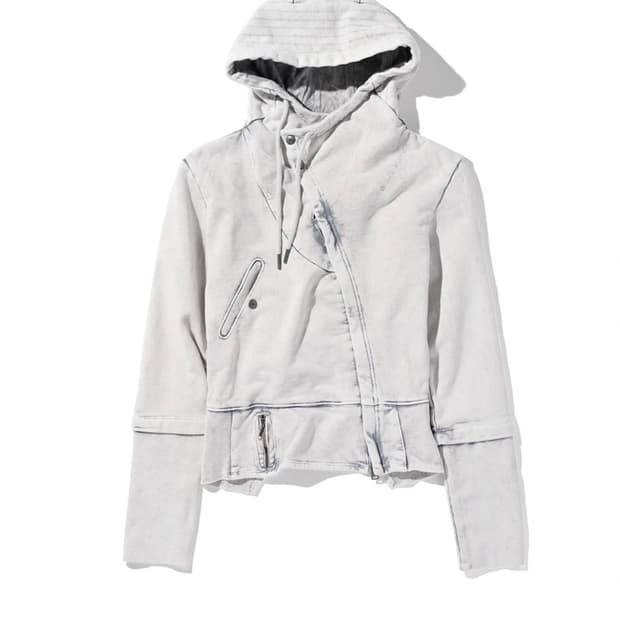 미스치프 assymetric hoodie zip-up 후드집업