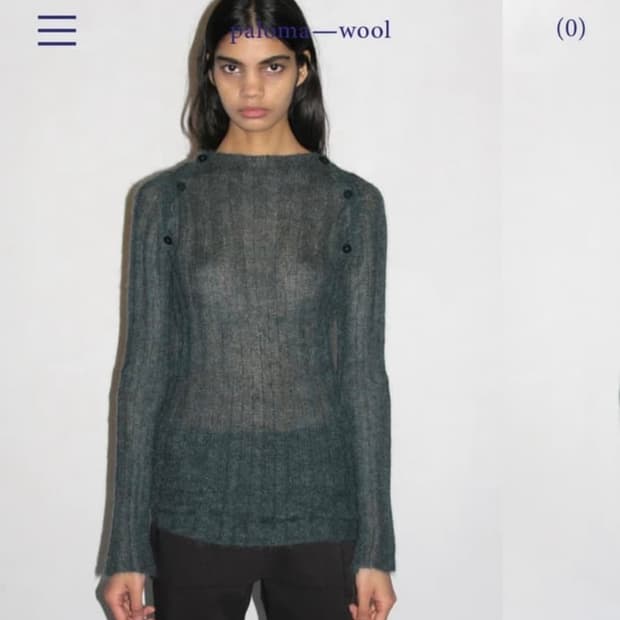 팔로마울 버튼 니트