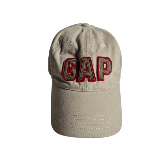 GAP) 빈티지 갭 스펠아웃 가죽끈 캡