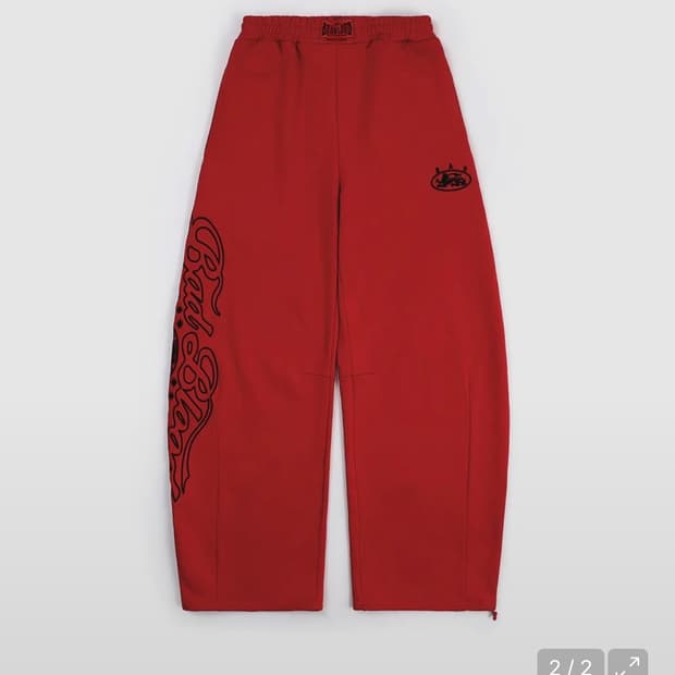 배드블러드 미스틱 캡슐 2 Way 커브드 조거 트라우져 (기모) 레드