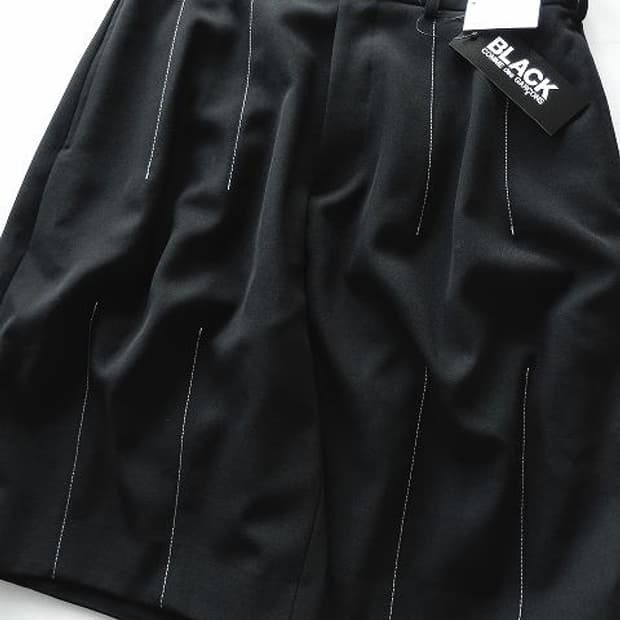 BLACK Comme des garcons Tailored Shorts