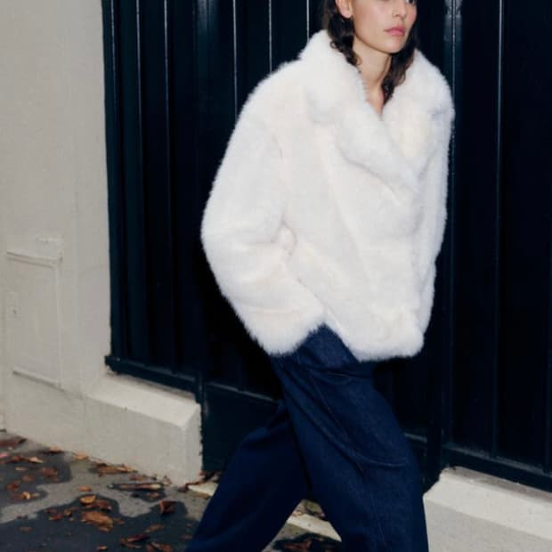 자라 페이크 퍼 자켓 (S)