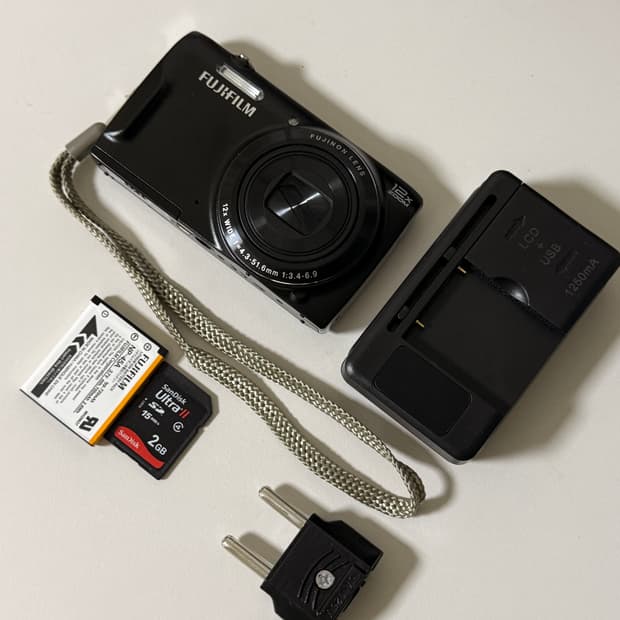 12배줌) 후지필름 파인픽스 T500 빈티지 디카 디지털카메라 블랙