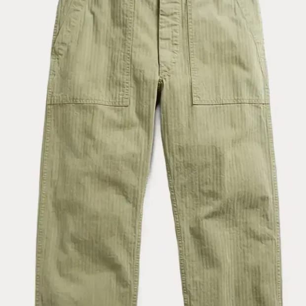 RRL 헤링본 퍼티그 팬츠