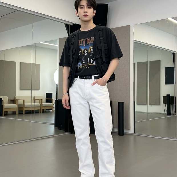 폴로 랄프로렌 화이트 코튼 팬츠 30/30